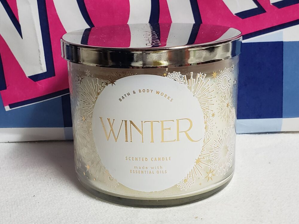 BBW Winter Large 3 Wick Candle Holiday Home Fragrance Decor